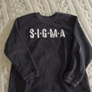 Gray SIGMA Long Sleeve Sweatshirt